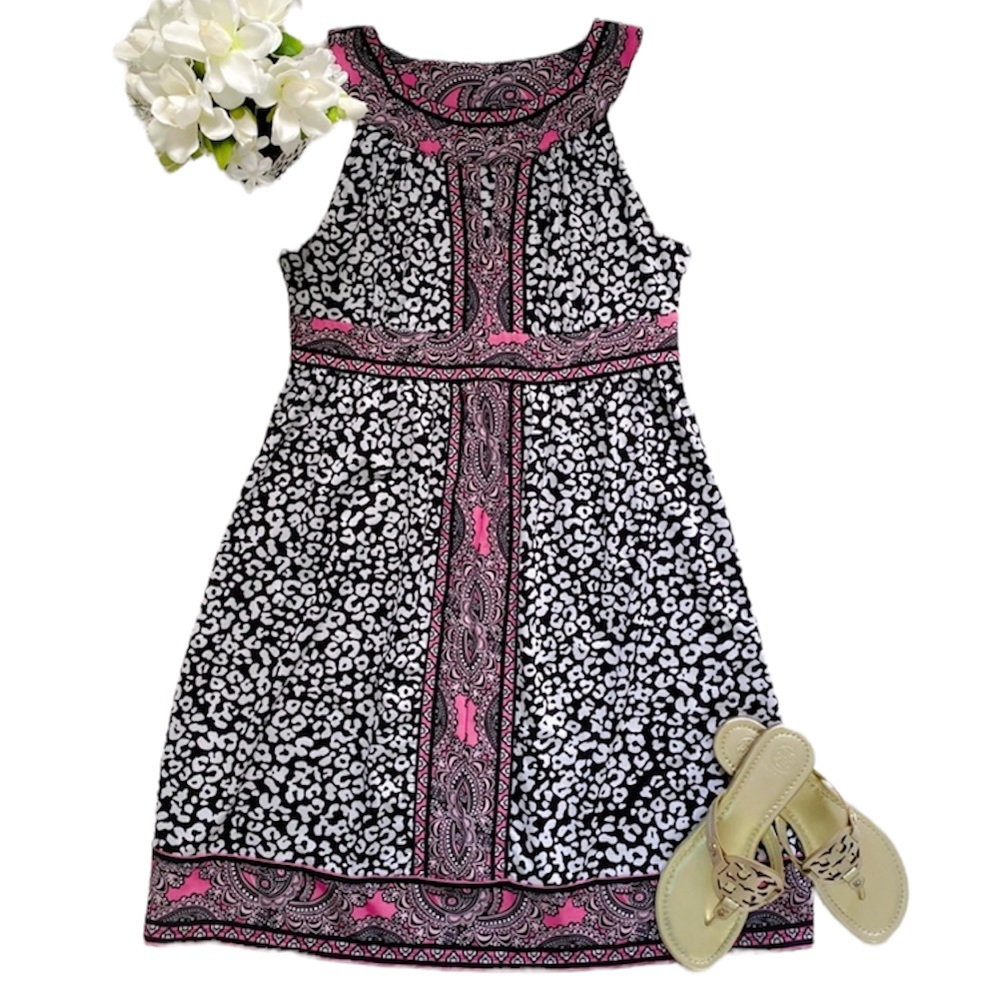 INC paisley halter dress